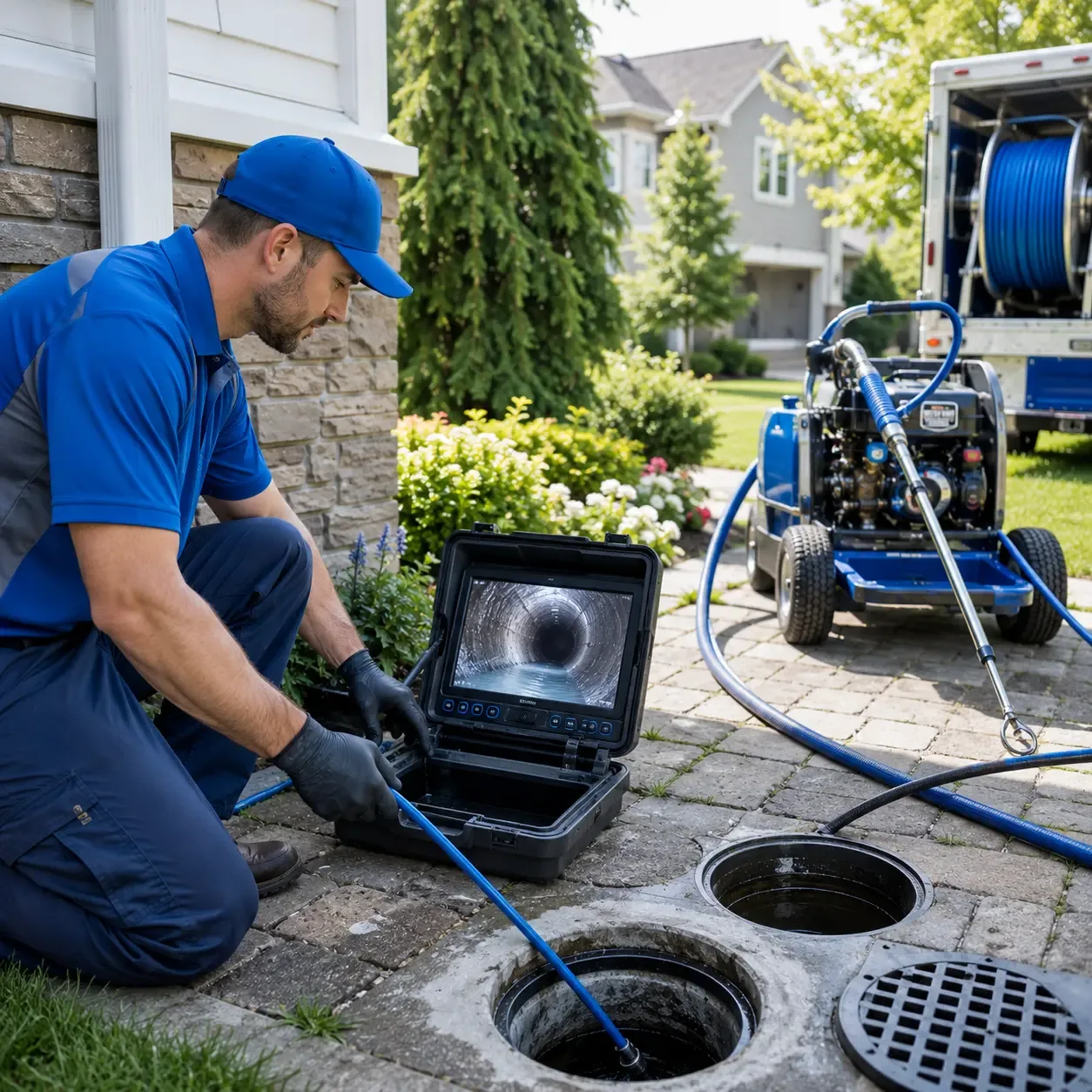Outdoor drain cleaning professionals serving Greenfield Center, NY